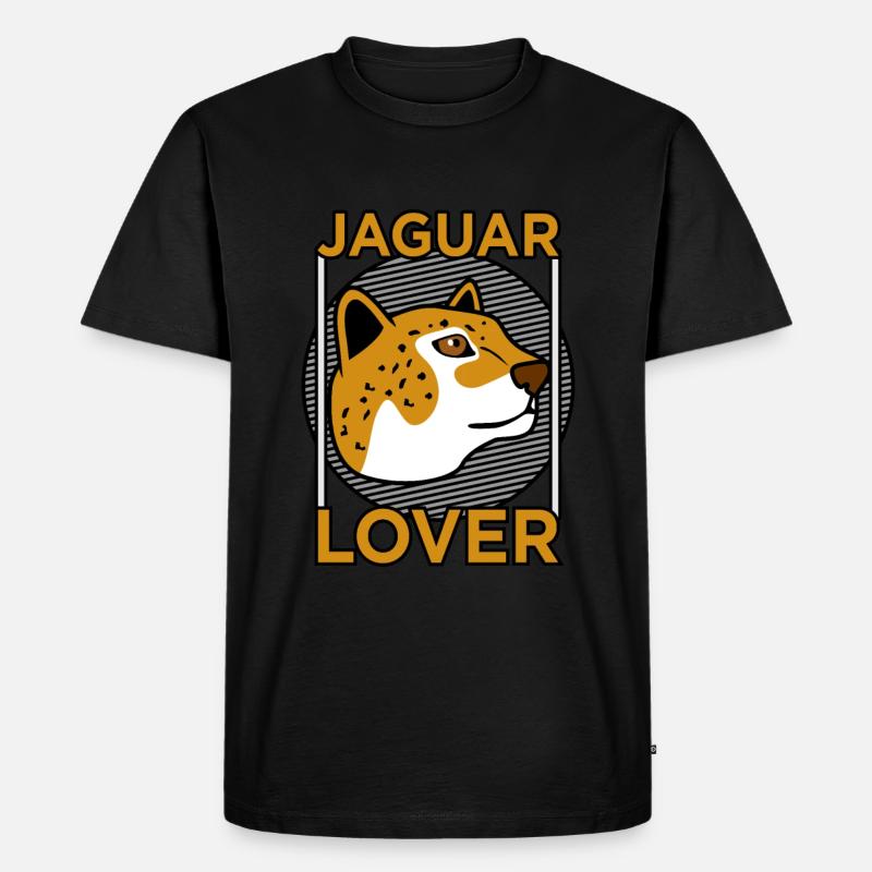 Jaguar - Männer Premium Bio T-Shirt - Schwarz