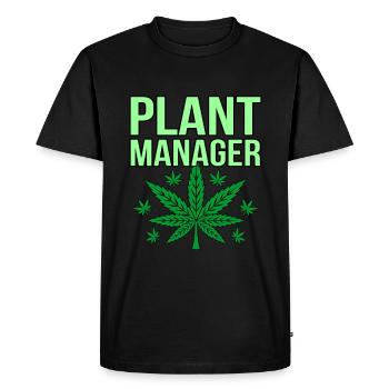 Cannabis - Men's Premium Organic T-Shirt - black - Front - Nico (187cm)