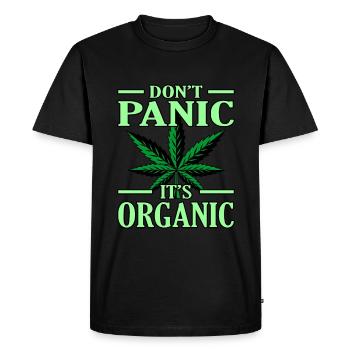 Cannabis - Men's Premium Organic T-Shirt - black - Front - Nico (187cm)