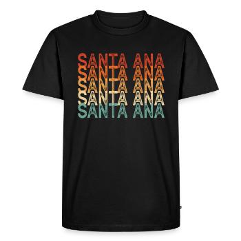 Santa Ana, California - Men's Premium Organic T-Shirt - black - Front - Nico (187cm)