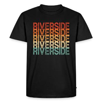 Riverside Californie - T-shirt Premium bio Homme - noir - Devant - Nico (187cm)