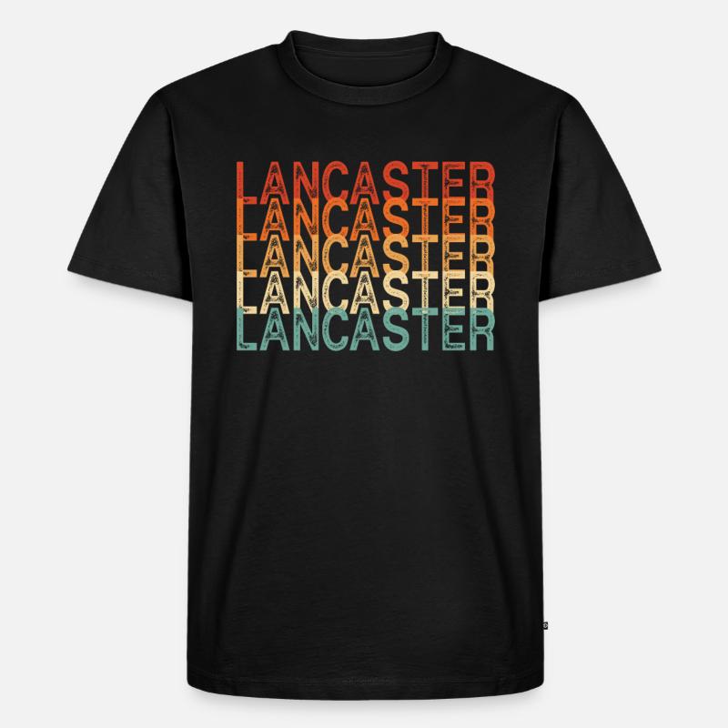 Lancaster - Männer Premium Bio T-Shirt - Schwarz
