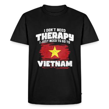 Vietnam - T-shirt Premium bio Homme - noir - Devant - Nico (187cm)