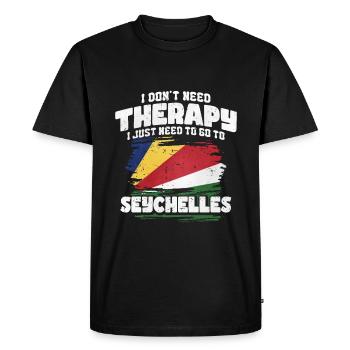 Seychelles - T-shirt Premium bio Homme - noir - Devant - Nico (187cm)