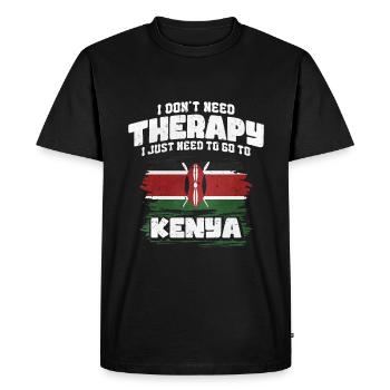 Kenya - T-shirt Premium bio Homme - noir - Devant - Nico (187cm)