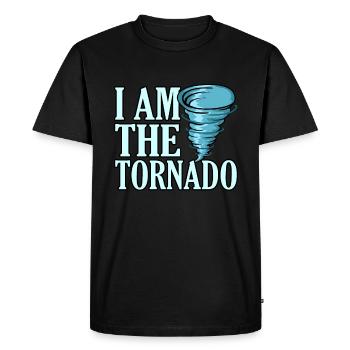 Tornade - T-shirt Premium bio Homme - noir - Devant - Nico (187cm)