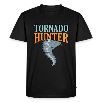 Tornado - Männer Premium Bio T-Shirt - Schwarz - Vorne - Nico (187cm)