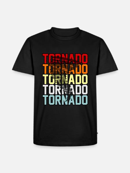 Tornado - Men's Premium Organic T-Shirt - black