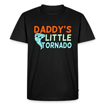 La petite tornade de papa - T-shirt Premium bio Homme - noir - Devant - Nico (187cm)