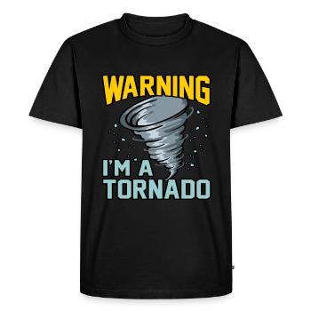 Tornade - T-shirt Premium bio Homme - noir - Devant - Nico (187cm)