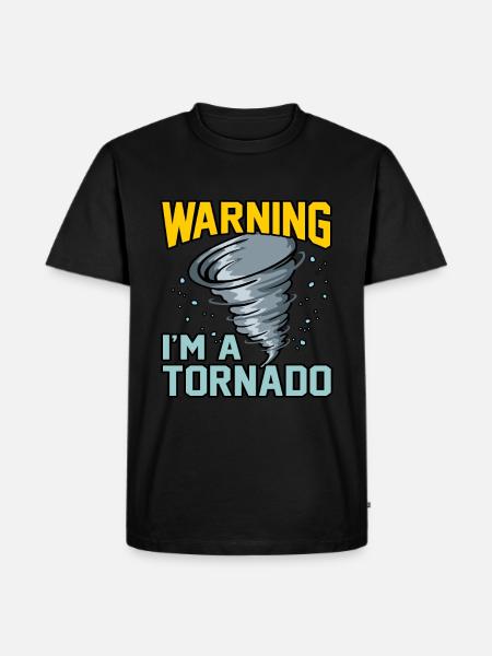Tornado - Men's Premium Organic T-Shirt - black