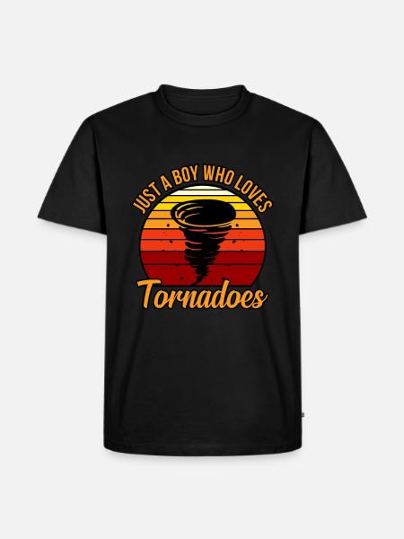 Tornado - Men's Premium Organic T-Shirt - black