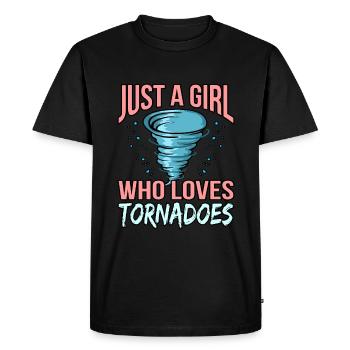 Tornade - T-shirt Premium bio Homme - noir - Devant - Nico (187cm)