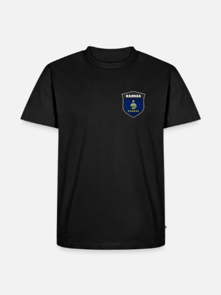 Kansas - Men's Premium Organic T-Shirt - black