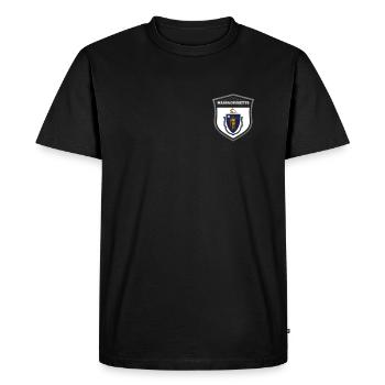 Massachusetts - T-shirt Premium bio Homme - noir - Devant - Nico (187cm)