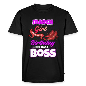 Mars Anniversaire Drôle Cadeau - T-shirt Premium bio Homme - noir - Devant - Nico (187cm)