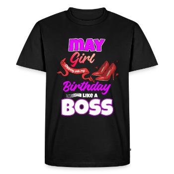 Mai Anniversaire Drôle Cadeau - T-shirt Premium bio Homme - noir - Devant - Nico (187cm)