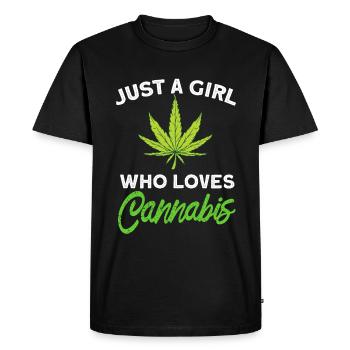 Filles de cannabis - T-shirt Premium bio Homme - noir - Devant - Nico (187cm)