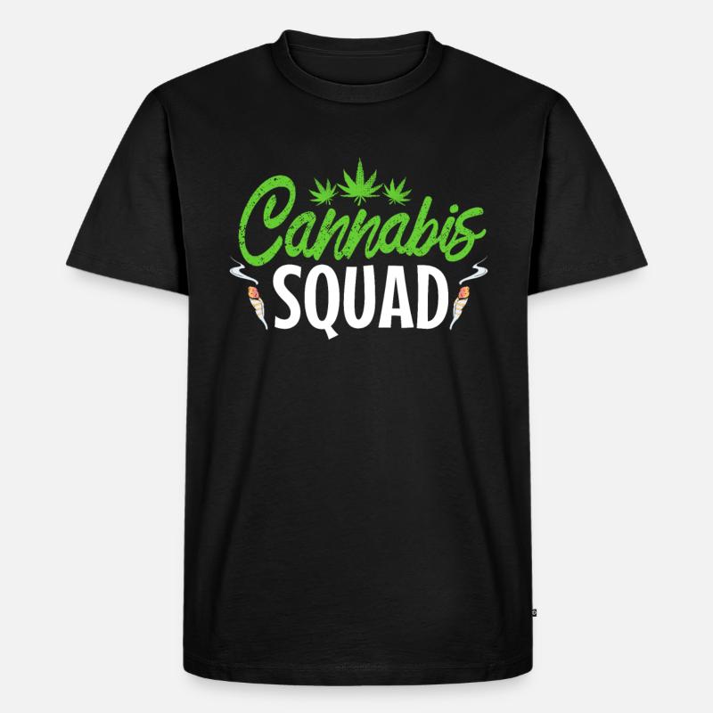 Cannabis trupp - Männer Premium Bio T-Shirt - Schwarz