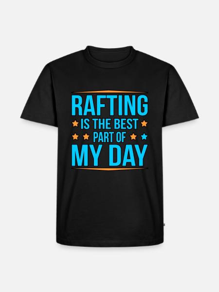 Best day rafting - Men's Premium Organic T-Shirt - black