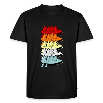 Rafting activities on the water - Men's Premium Organic T-Shirt - black - Front - Nico (187cm)