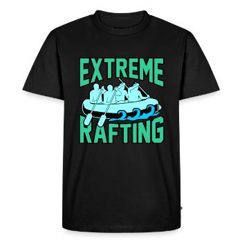 Rafting extrême - T-shirt Premium bio Homme - noir - Devant - Nico (187cm)