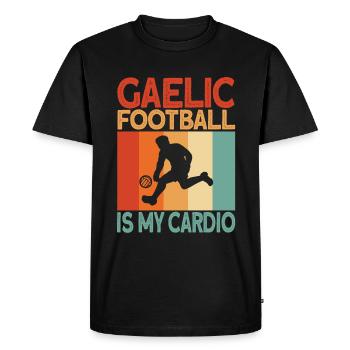 Gaelic football cardio - Men's Premium Organic T-Shirt - black - Front - Nico (187cm)