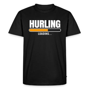 Schleudern Hurling - Men's Premium Organic T-Shirt - black - Front - Nico (187cm)