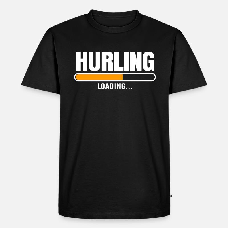 Schleudern Hurling - Männer Premium Bio T-Shirt - Schwarz