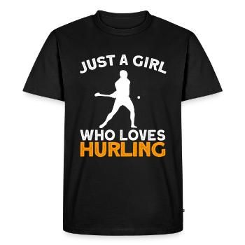 Schleudern Hurling - Men's Premium Organic T-Shirt - black - Front - Nico (187cm)