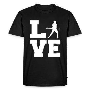 Schleudern Hurling - Men's Premium Organic T-Shirt - black - Front - Nico (187cm)