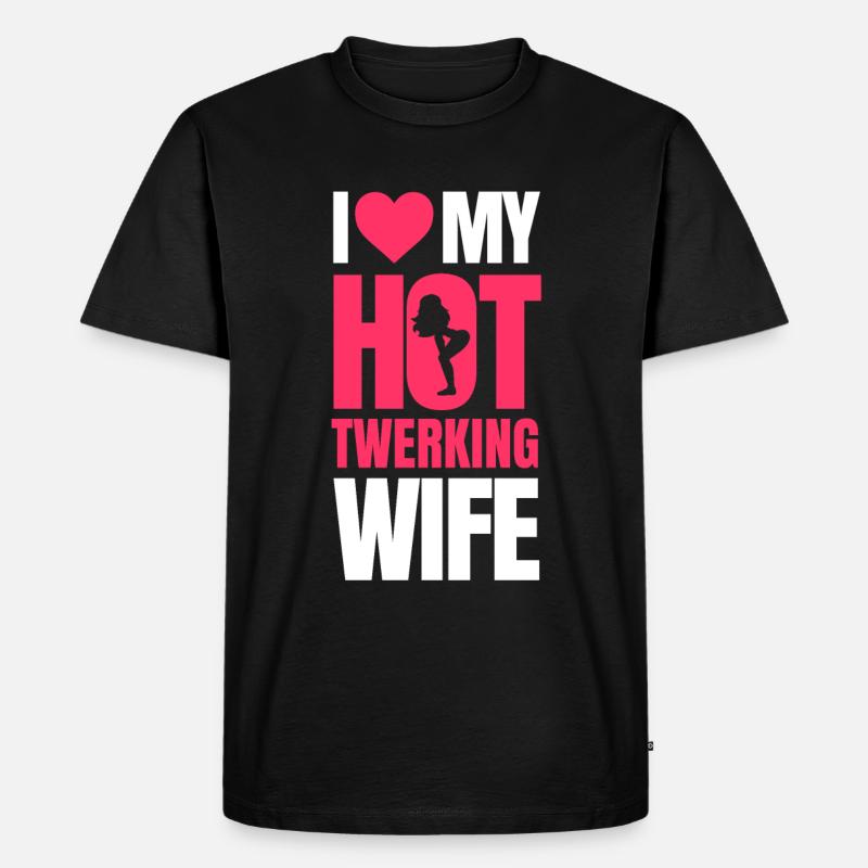 Twerking - Männer Premium Bio T-Shirt - Schwarz
