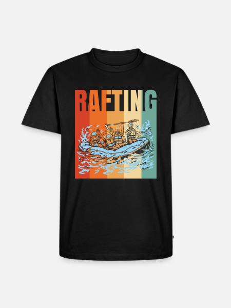 Rafting Aviron Cadeau - T-shirt Premium bio Homme - noir