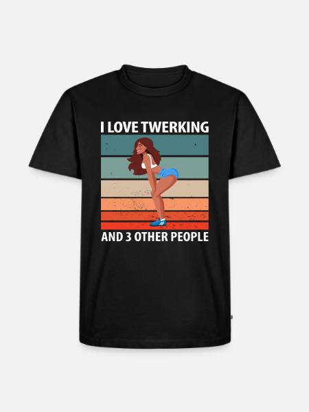 Twerking - Men's Premium Organic T-Shirt - black