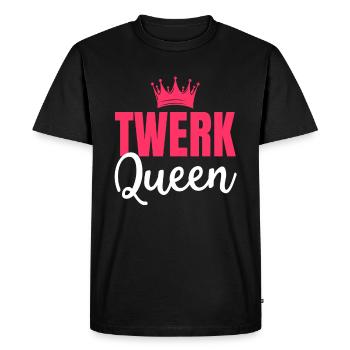 Twerking - Men's Premium Organic T-Shirt - black - Front - Nico (187cm)