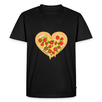 Pizza Maker Pizza Maker Pizza Love - T-shirt Premium bio Homme - noir - Devant - Nico (187cm)