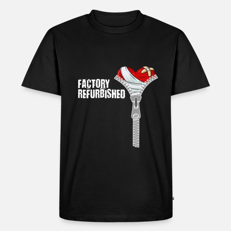 Herz Operation Geschenk - Männer Premium Bio T-Shirt - Schwarz