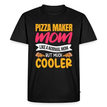 Pizza Maker Pizza Maker Pizza Love - Men's Premium Organic T-Shirt - black - Front - Nico (187cm)