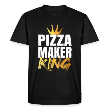 Pizza Maker Pizza Maker Pizza Love - T-shirt Premium bio Homme - noir - Devant - Nico (187cm)