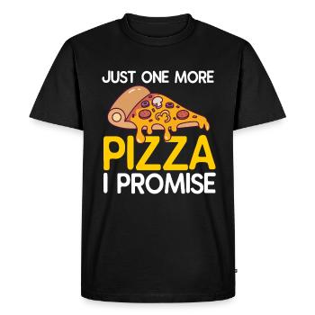 Pizza Maker Pizza Maker Pizza Love - Men's Premium Organic T-Shirt - black - Front - Nico (187cm)