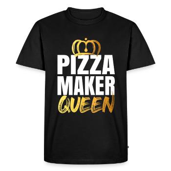Pizza Maker Pizza Maker Pizza Love - Men's Premium Organic T-Shirt - black - Front - Nico (187cm)
