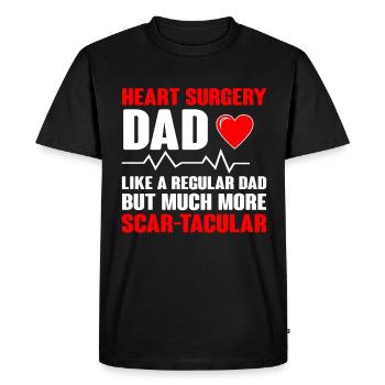 Operation Heart Gift - Men's Premium Organic T-Shirt - black - Front - Nico (187cm)