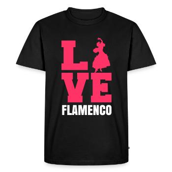 Flamenco - T-shirt Premium bio Homme - noir - Devant - Nico (187cm)