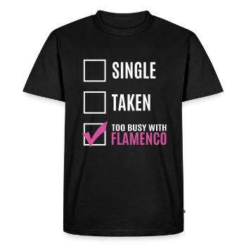 Flamenco - T-shirt Premium bio Homme - noir - Devant - Nico (187cm)