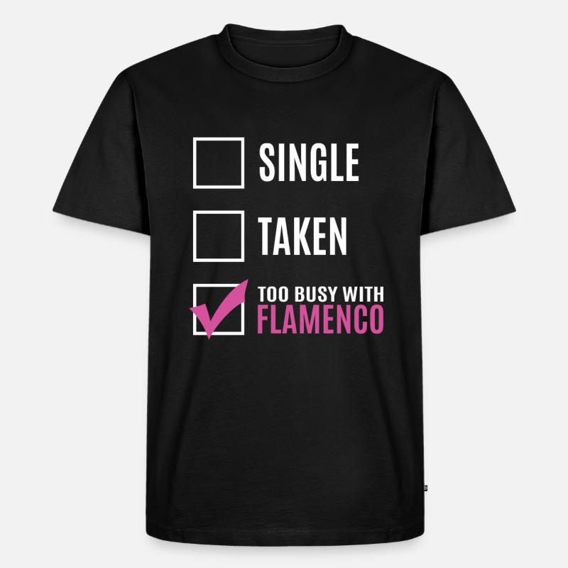 Flamenco - Männer Premium Bio T-Shirt - Schwarz