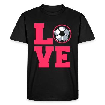 Football féminin - T-shirt Premium bio Homme - noir - Devant - Nico (187cm)