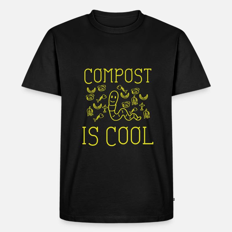 Cadeau de vers de compost - T-shirt Premium bio Homme - noir