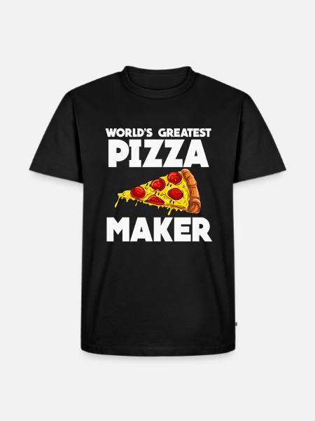 Pizza - Men's Premium Organic T-Shirt - black