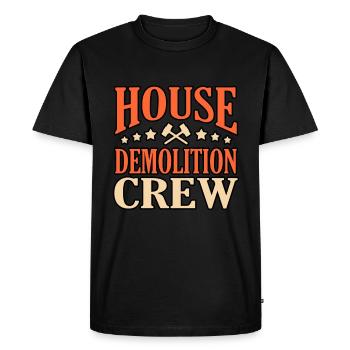 House Destruction Renovation Gift - Men's Premium Organic T-Shirt - black - Front - Nico (187cm)
