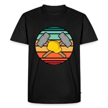 House Destruction Renovation Gift - Men's Premium Organic T-Shirt - black - Front - Nico (187cm)